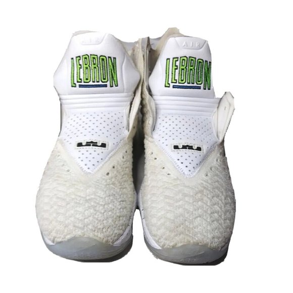 Nike LeBron 17 Air Command Force Shoes Mens Size 8.5 Sneakers White Multicolor - Picture 7 of 12